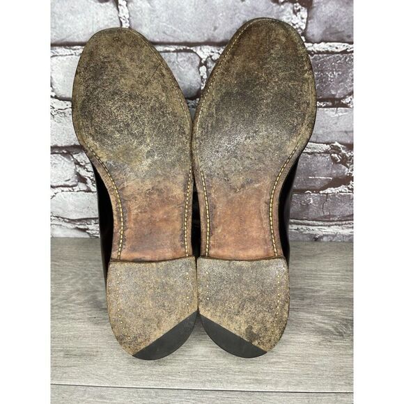 Vtg Royal Tweed Burgundy Leather Tassel Loafers Dress Shoes Men’s Sz 10M US/43EU - Picture 9 of 16